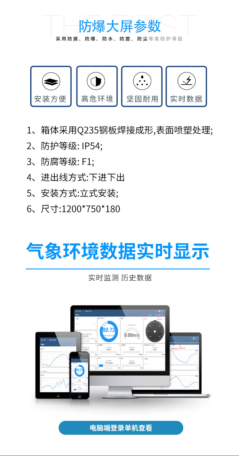 防爆五參數(shù)氣象站